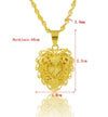 24K Gold  Plated  Hollow Heart Pendant Necklace - Ruby's Jewelry
