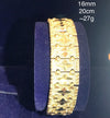 24k Gold Plated 16mm Chain Bracelet - Ruby's Jewelry