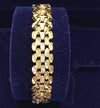 24K Gold Plated 12mm Oval Chain Bracelet - Ruby's Jewelry
