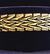 24K Gold Plated 12mm W-shaped Chain Bracelet - Ruby's Jewelry