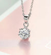 18k white gold filled with lab-diamond necklace - Ruby's Jewelry