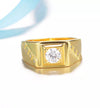 14K Gold Plated Ring with AAA Zircon Diamonds - Ruby's Jewelry