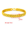 24K Gold Plated 6mm Chain Bracelet - Ruby's Jewelry