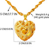 24K Gold Plated Necklace - Ruby's Jewelry