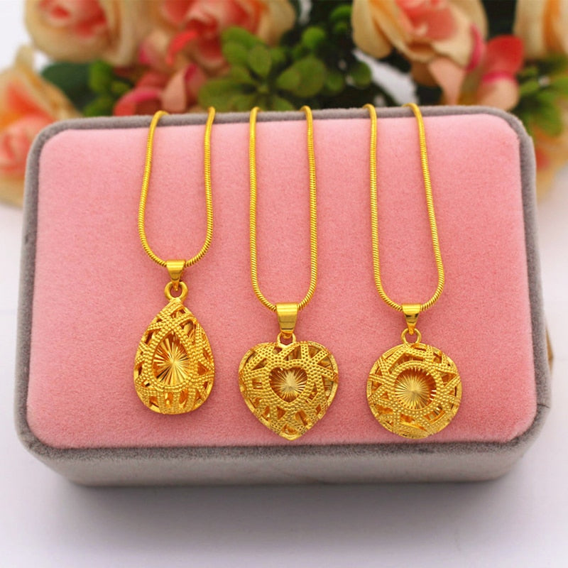 24K Gold Plated Necklace - Ruby's Jewelry