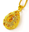24K Gold plated water-drop , heart and round pendant Necklaces - Ruby's Jewelry