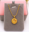 24K Gold plated water-drop , heart and round pendant Necklaces - Ruby's Jewelry