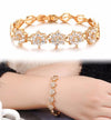 18K Gold Plated Bracelet with Zircon Diamonds - Ruby's Jewelry