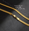 18K Gold Plated 6mm Tight Cuban Link Necklace - Ruby's Jewelry