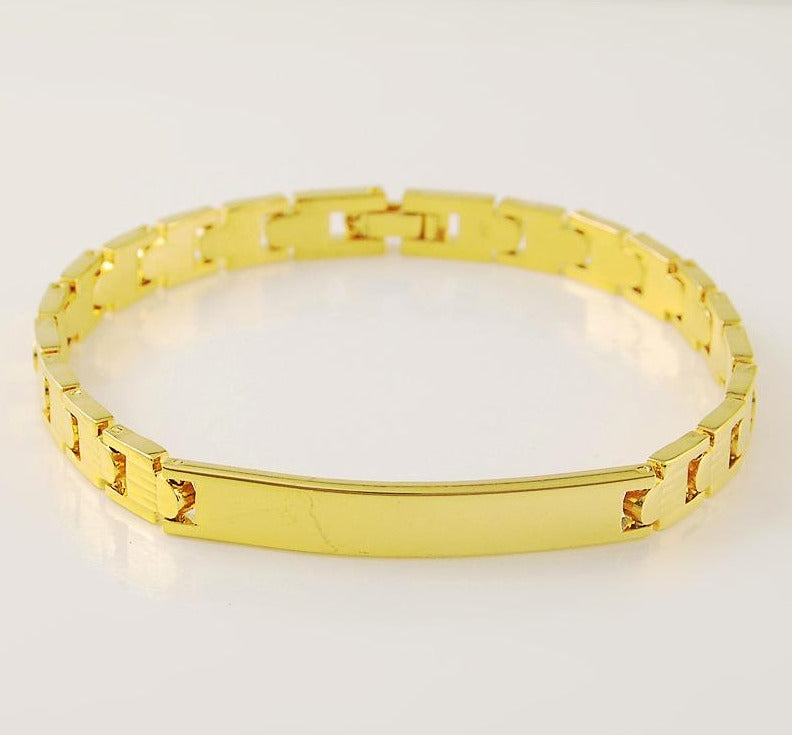 24K gold plated Trendy Bracelet - Ruby's Jewelry