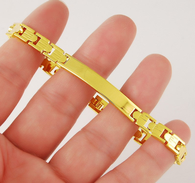 24K gold plated Trendy Bracelet - Ruby's Jewelry