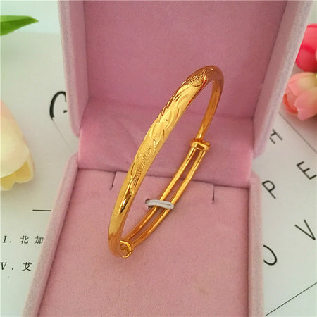24K gold plated Bangle BG05 - Ruby's Jewelry