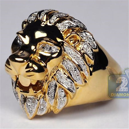 Punk Style Lion Head Personality Ring - Ruby's Jewelry
