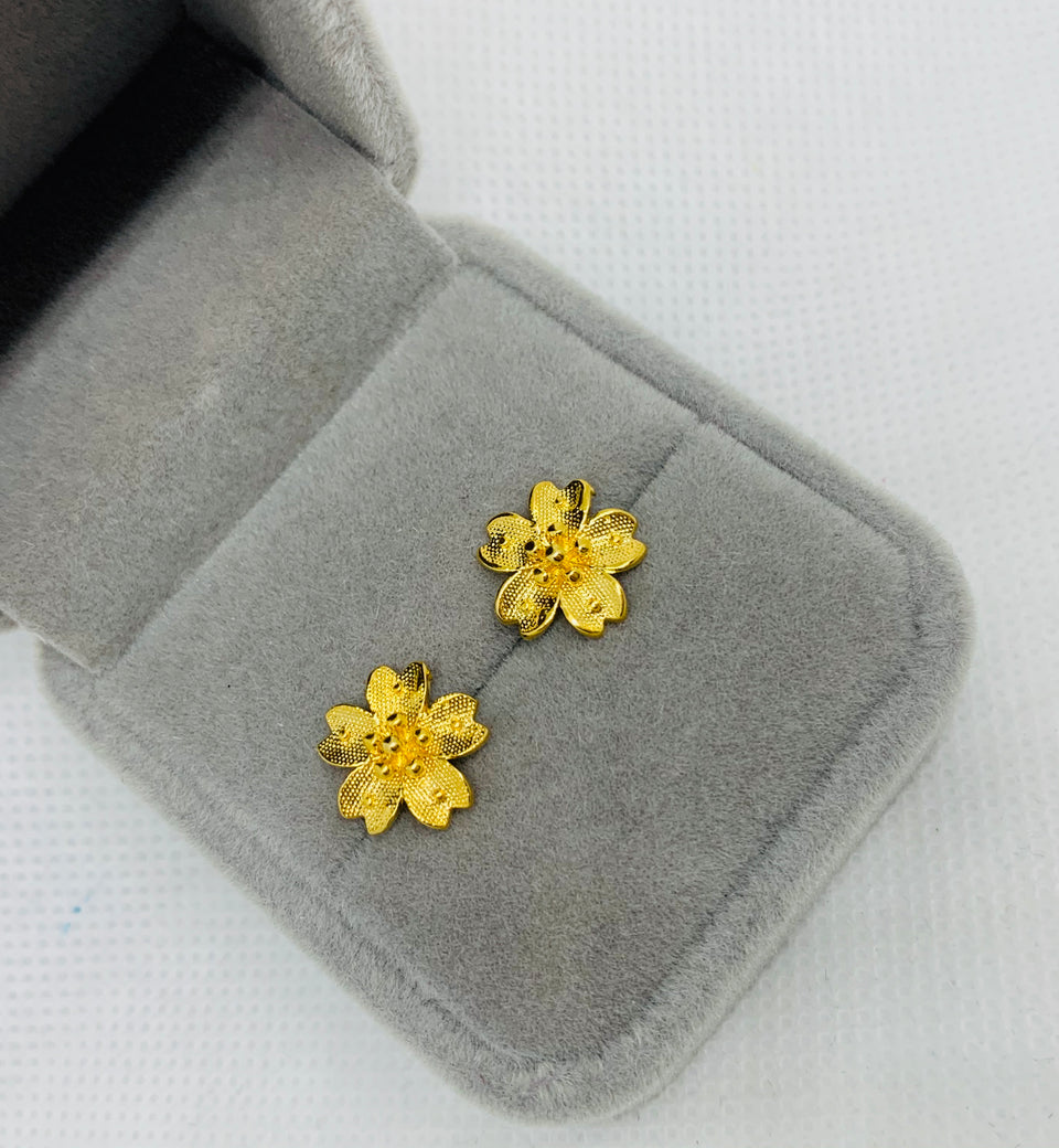 Real gold plated earring - Ruby's Jewelry