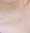 18k white gold filled with lab-diamond necklace - Ruby's Jewelry