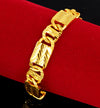24k gold plated bracelet 10mm BC601 - Ruby's Jewelry
