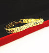 24K Gold Plated 8mm Watch Band Bracelet - Ruby's Jewelry