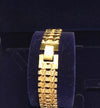 24K Gold Plated 12mm Double Row Bracelet - Ruby's Jewelry