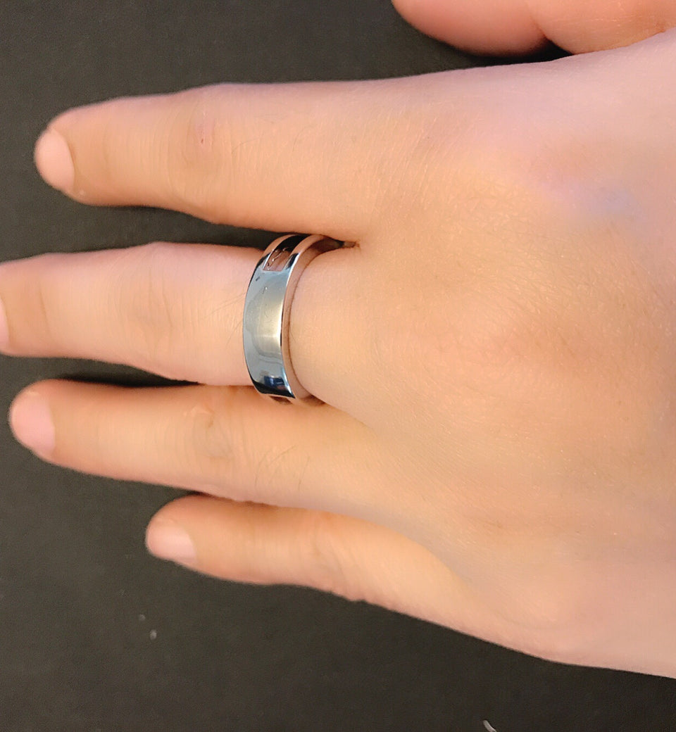 18K Gold Plated Double Ring Set with Zircon Diamond - Ruby's Jewelry