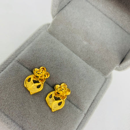 Real gold plated earring - Ruby's Jewelry