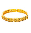 24K Gold Plated 8mm Chain Bracelet - Ruby's Jewelry
