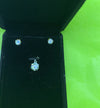 18k white gold filled Luxury lab-diamond necklace and bracelet set - Ruby's Jewelry