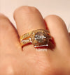 14K Gold Plated Couple Rings with AAA Zircon Diamonds - Ruby's Jewelry