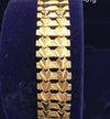 24K Gold Plated 12mm Double Row Bracelet - Ruby's Jewelry
