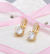 18k gold plated with aaa zircon diamond earring - Ruby's Jewelry