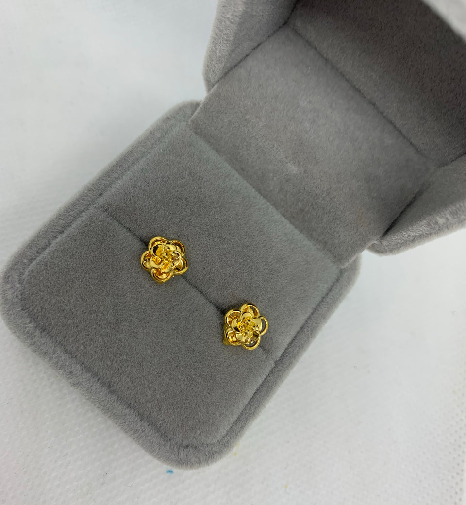 Real gold plated earring - Ruby's Jewelry