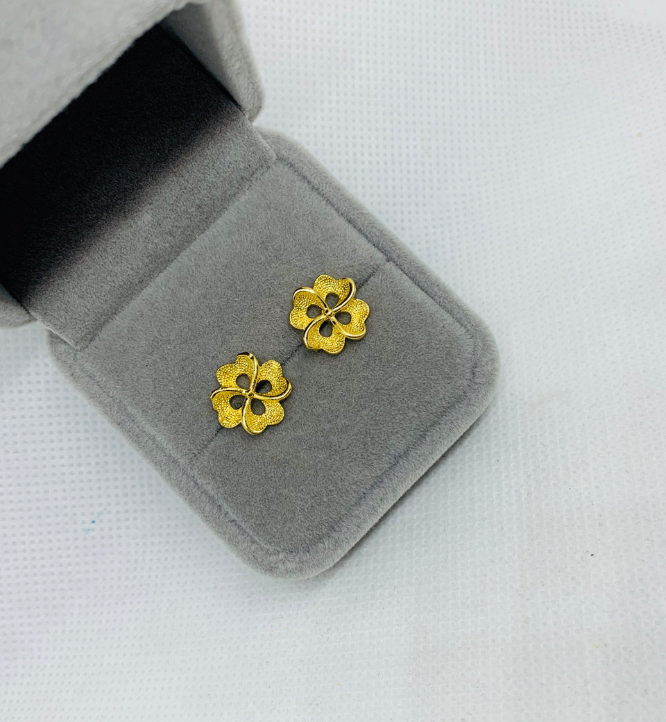 Real gold plated earring - Ruby's Jewelry