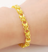 18K Gold Plated Leaf-linked Bracelet - Ruby's Jewelry