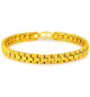 24K Gold Plated 6mm Chain Bracelet - Ruby's Jewelry