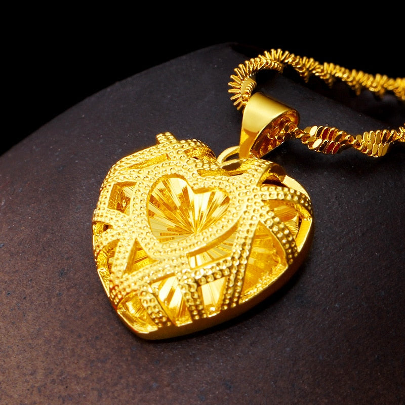 24K Gold Plated Necklace - Ruby's Jewelry