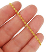 24K Gold Filled 2mm Fine Bracelet - Ruby's Jewelry