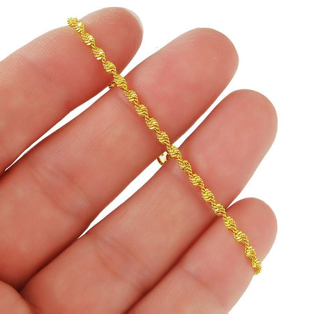 24K Gold Filled 2mm Fine Bracelet - Ruby's Jewelry