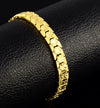 24K Gold Plated 8mm Chain Bracelet - Ruby's Jewelry