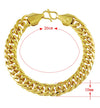 24K Gold Plated 10mm Cuban Link Bracelet - Ruby's Jewelry