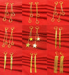 24K Gold Plated Dangle Earrings (27 Styles) - Ruby's Jewelry