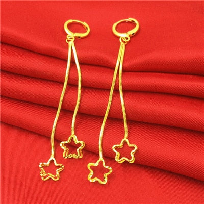 24K Gold Plated Dangle Earrings (27 Styles) - Ruby's Jewelry