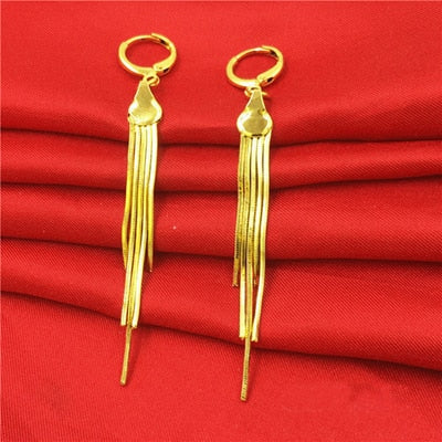 24K Gold Plated Dangle Earrings (27 Styles) - Ruby's Jewelry