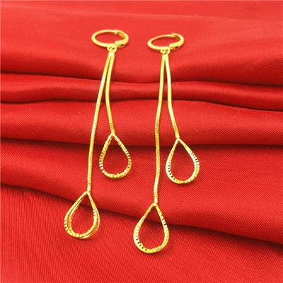 24K Gold Plated Dangle Earrings (27 Styles) - Ruby's Jewelry