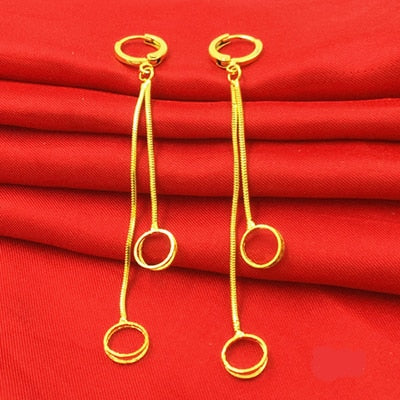 24K Gold Plated Dangle Earrings (27 Styles) - Ruby's Jewelry