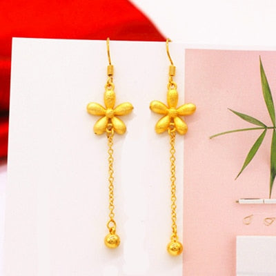 24K Gold Plated Dangle Earrings (27 Styles) - Ruby's Jewelry