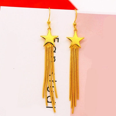 24K Gold Plated Dangle Earrings (27 Styles) - Ruby's Jewelry