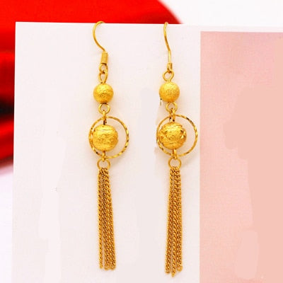 24K Gold Plated Dangle Earrings (27 Styles) - Ruby's Jewelry