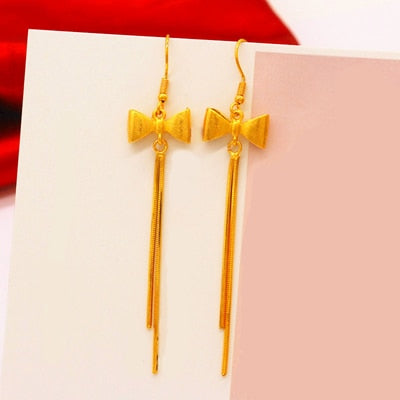 24K Gold Plated Dangle Earrings (27 Styles) - Ruby's Jewelry
