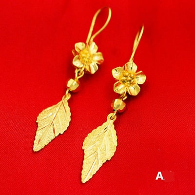 24K Gold Plated Dangle Earrings (27 Styles) - Ruby's Jewelry