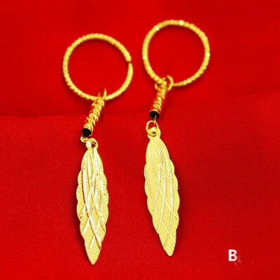 24K Gold Plated Dangle Earrings (27 Styles) - Ruby's Jewelry