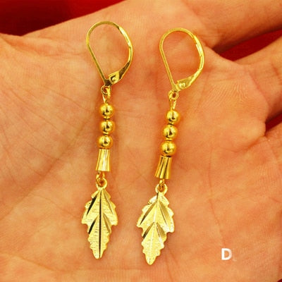 24K Gold Plated Dangle Earrings (27 Styles) - Ruby's Jewelry